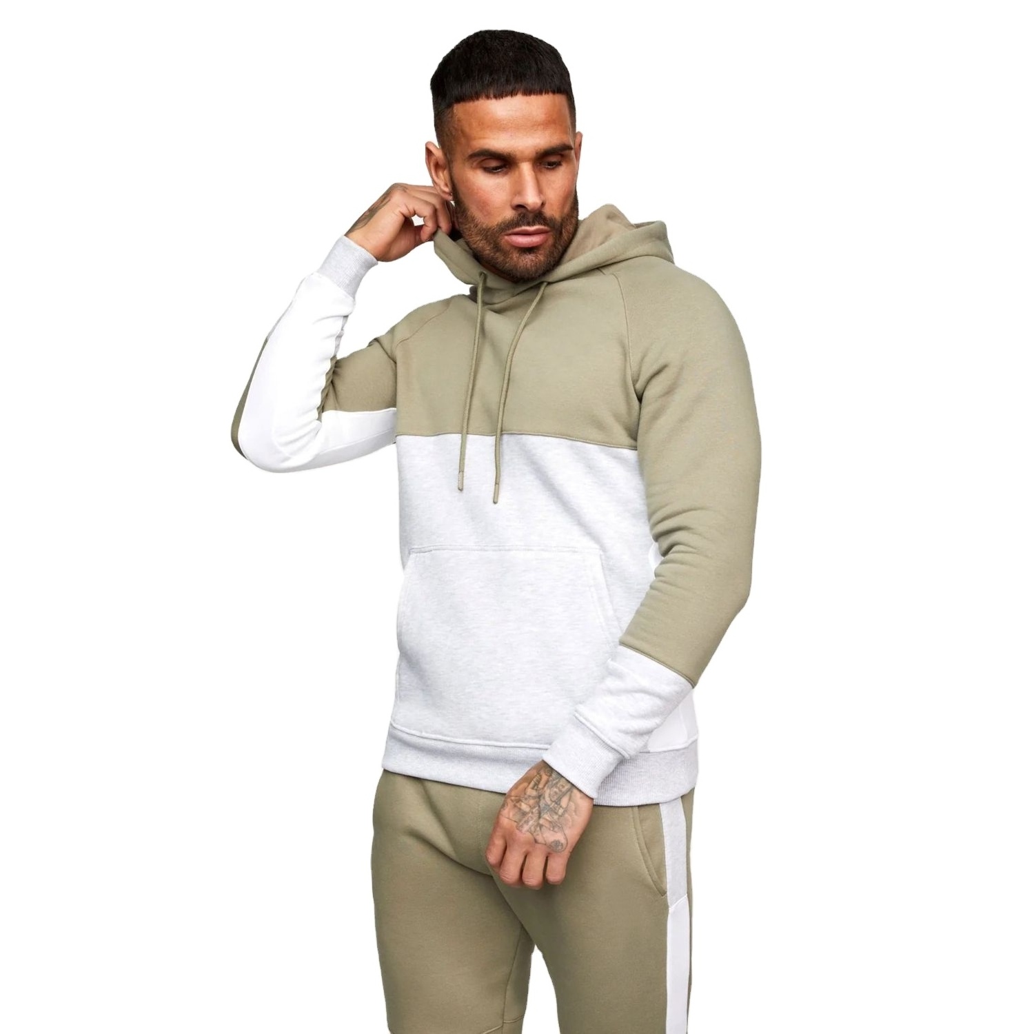 2022 New Autumn Custom Logo High Quality Unisex Training Wear 2 Piece Jogging Suits Plain Tracksuit Hoodie Men Sweatsuit Sets