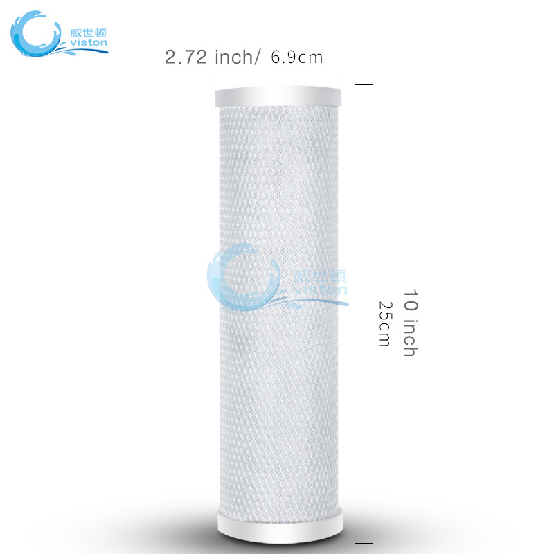 Cto Activated Carbon Water Filter Cartridge 5 Micron Universal Pp Udf Cto Activated Carbon