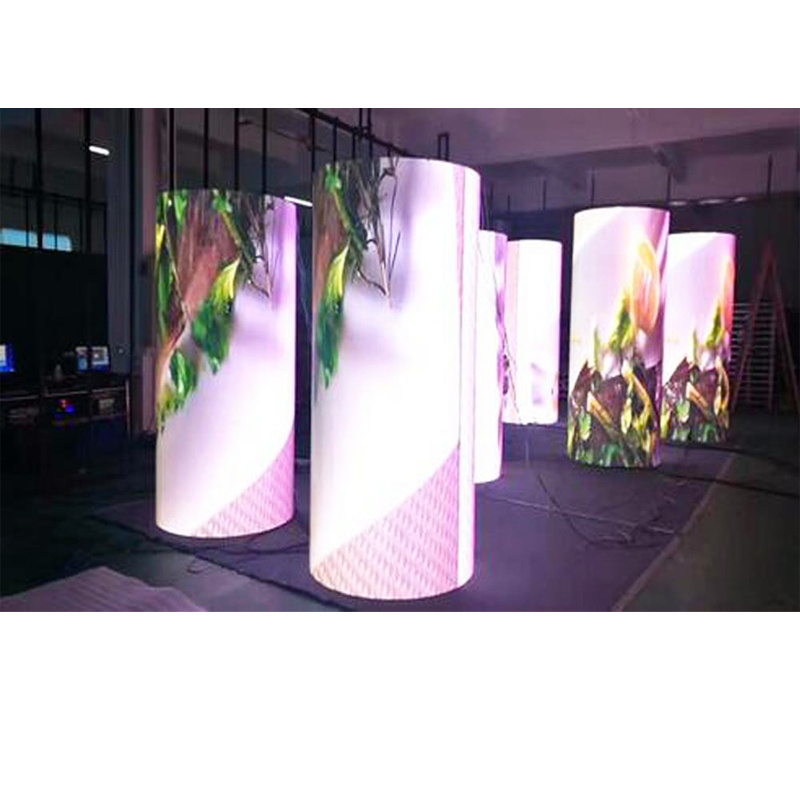 High Brightness P10 Outdoor Led Cylindrical Billboard Fixed Full Color Led Cylindrical Video Wall Display