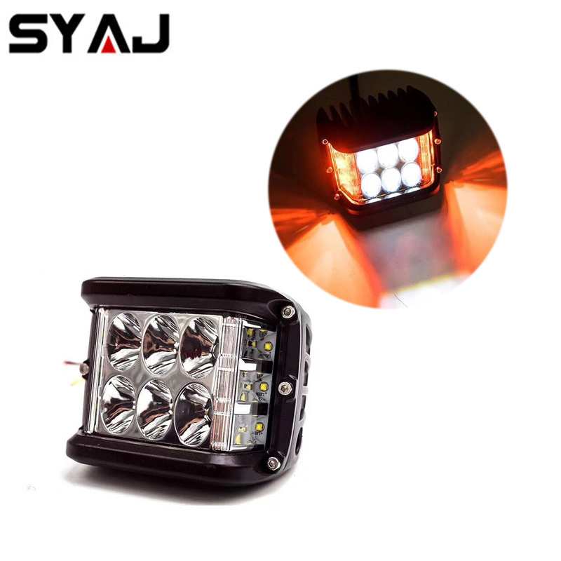 45W side shot pod cubes led flashing lights 12v car led boat spot lights led lamp for auto UTV RZR Truck for Jeep Wrangler