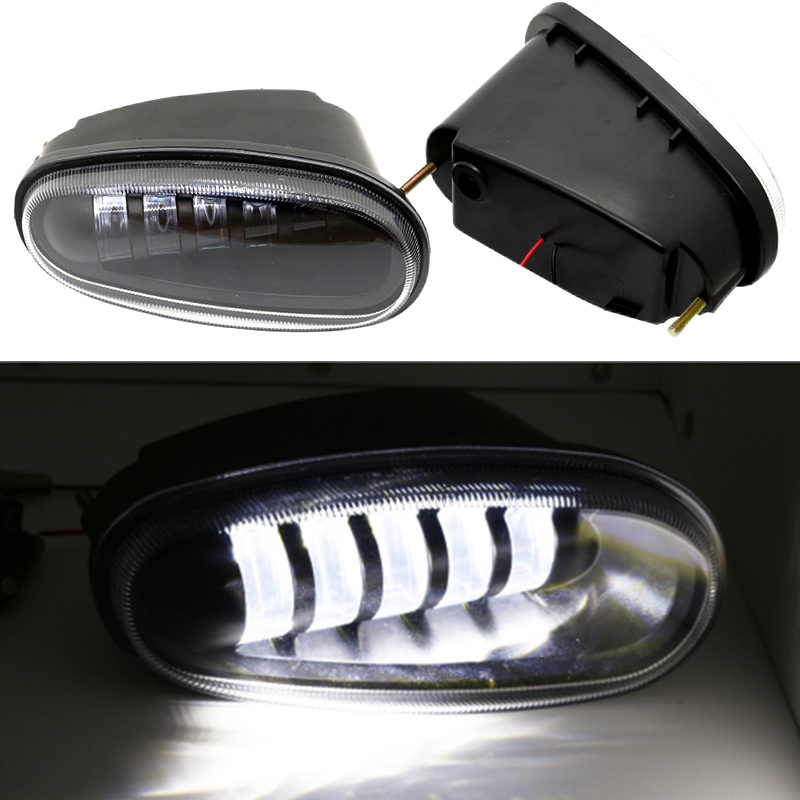 For Daewoo chevrolet lanos 2pcs white amber Led FOG LIGHT