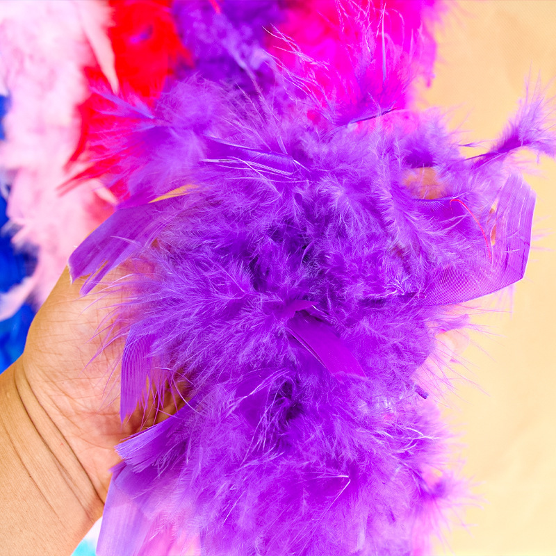 2 yards 80gram Turkey Feather Boa Decoration Chandelle marabou Feather Boa