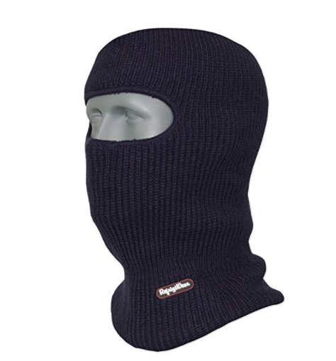 Double Layer Acrylic Knit Open Hole 1 Balaclava Face Mask