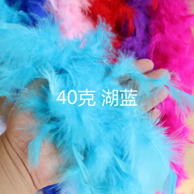 2 yards 80gram Turkey Feather Boa Decoration Chandelle marabou Feather Boa