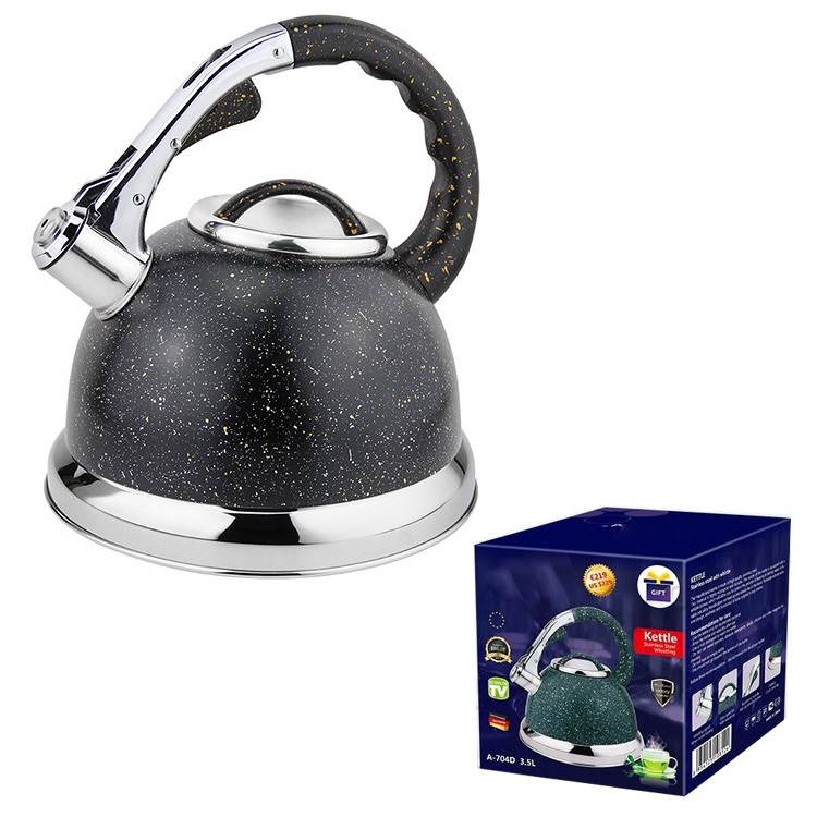 Enamel Water Boiler china whistling Tea kettle stainless steel Teapot stove kettle for Gas Induction Cookers