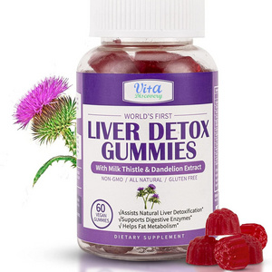 Liver Detox Healthcare supplement Milk thistle gummy Glutathione liver Cleanse Detox gummies liver detox Anti Hangover Gummies