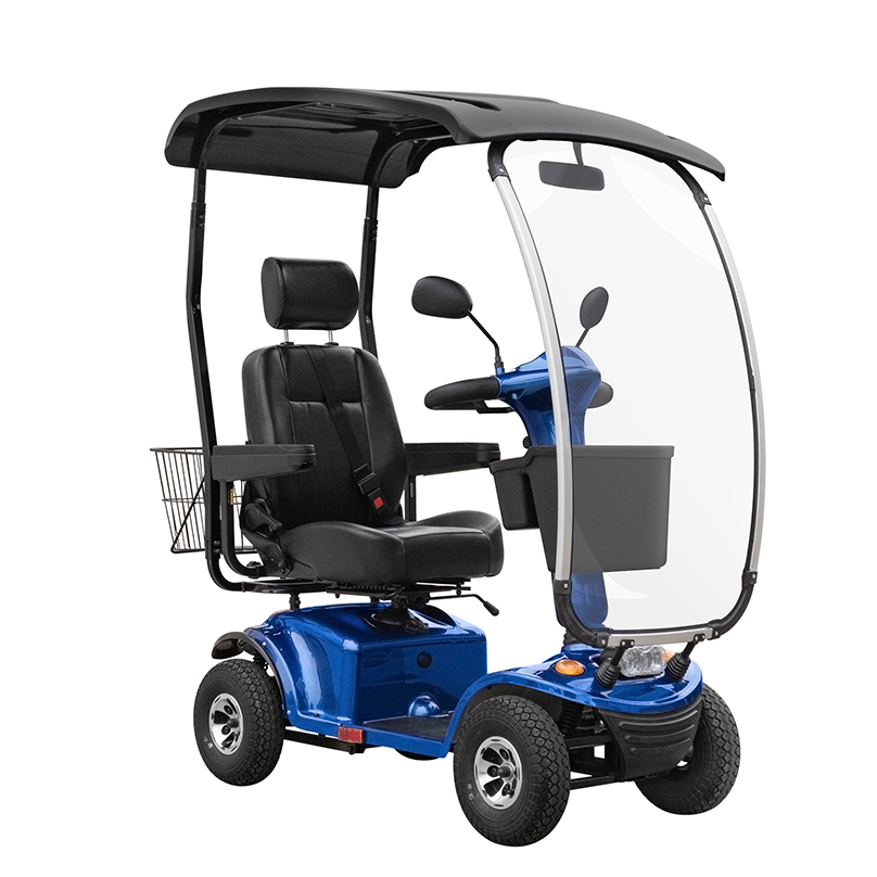 Folding Handicapped Single Seat Electric Golf Cart Buggy Four-Wheel Electric Scooters For Adults