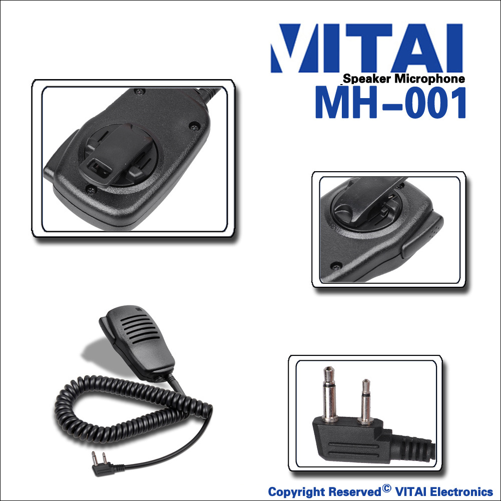 VITAI MH-001 Excellent Microphone Portable Mobile Speaker Microphone for Handheld Radio