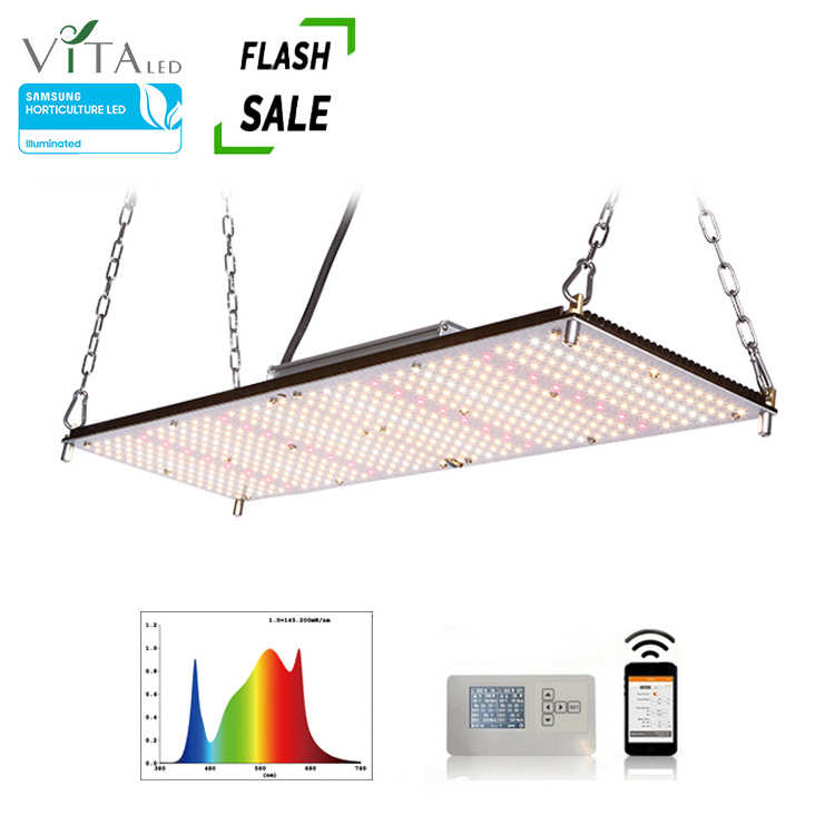 1000W Samsung Lm281b+ Grow Light Full Spectrum in 3'x3' Sunlike Quantum Quiet Growth Lamp For Greenhouse Veg And Bloom