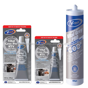 VT-152P / VT-163 Vital Grey Pro RTV 100% Neutral Silicone Sealant Oxime High Temperature 100g