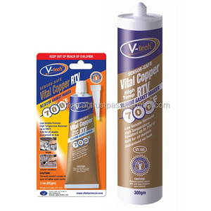 VT-153 / VT-165 Vital Copper RTV 100% Neutral Silicone Sealant Oxime High Temperature 100g