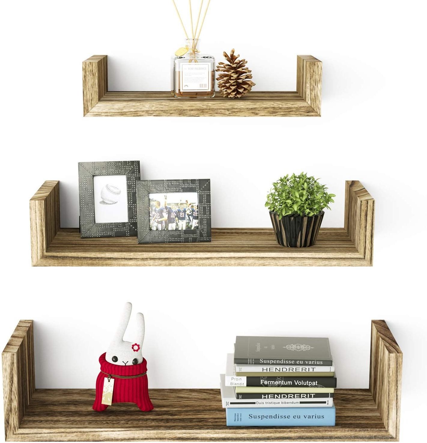 Floating Wall Shelves For Storage Rustic Wood Wooden Modular Wall Shelf Key Holder For Wall