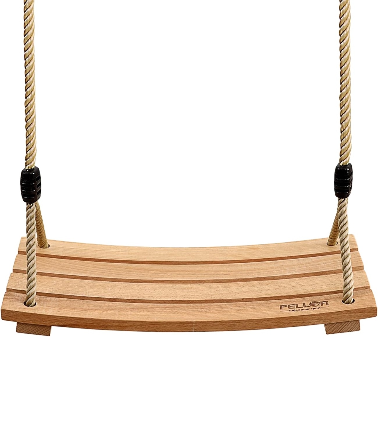 202404 Wood Tree Swing Seat,Indoor Outdoor Rope Wooden Swing Set for Children Adult Kids