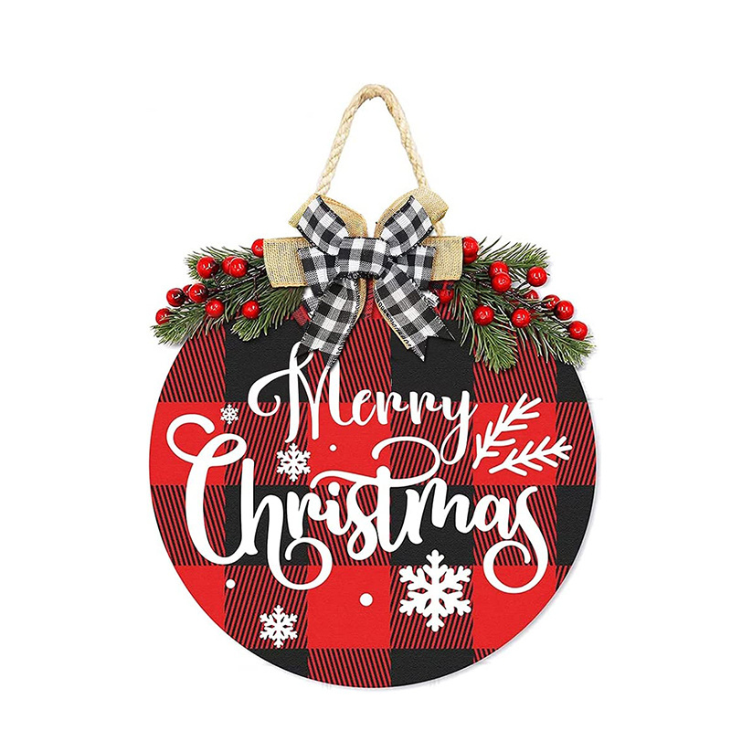 Wholesale Custom Diy Christmas Sublimation Halloween Hanging Wood Craft Round Circles Frame Wall Sign Decoration Decor Blanks