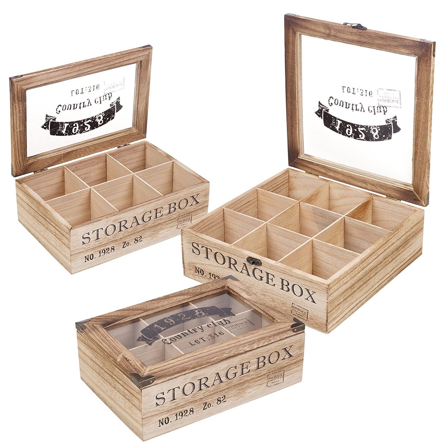 Simple Luxury Box Natural Acrylic Wood Present Wooden Open Gift Crate Storage Box Wholesale With Lid