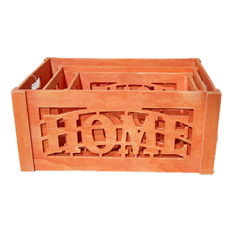 Large Size Multi Functional Handmade Storage Sundries Fruits Food Wooden Dog Crate with  Tray