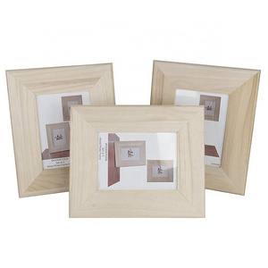 China supplier classic desktop natural wooden picture photo frames