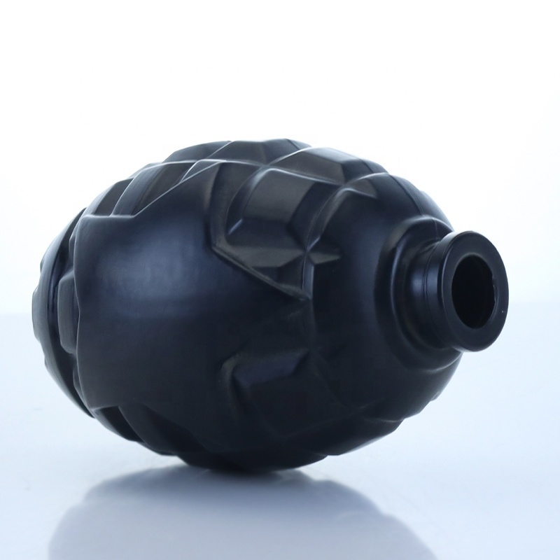 Wholesale Hot Quality Grenade Bottles 500ml Mermaid Shape Bottle Vodka Glass Black 750ml 500ML Screen Printing Wine Packing Cork