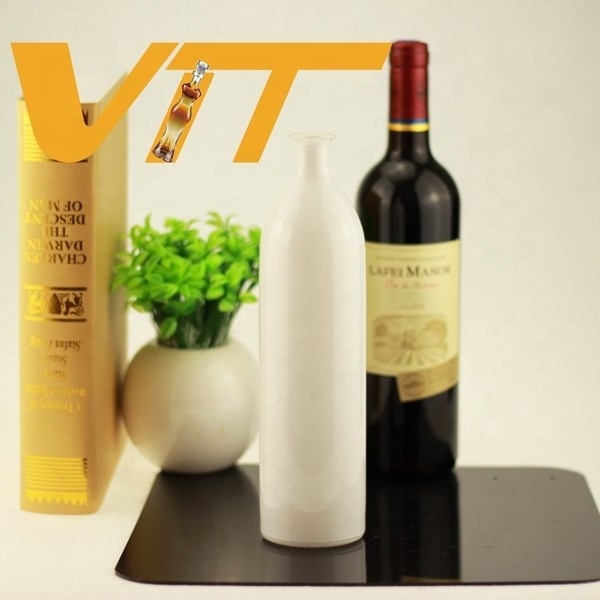 750ml Glass Wine Exotic Liquor Bottles Opaque White Glass Bottle