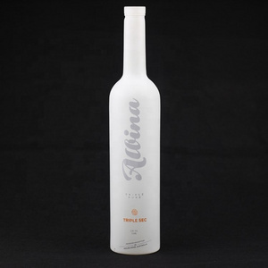 750ml Glass Wine Exotic Liquor Bottles Opaque White Glass Bottle