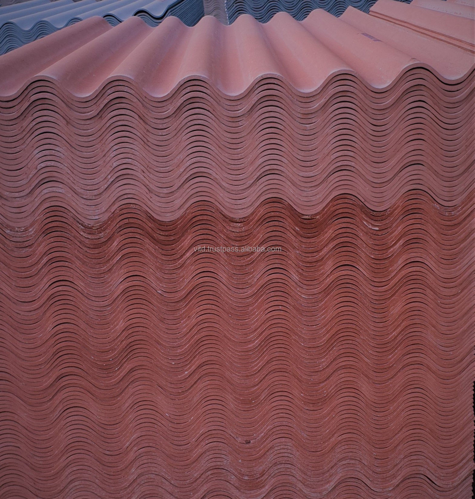 Roofing sheets non asbestos made in Vietnam fiber cement 5.5 corrugations