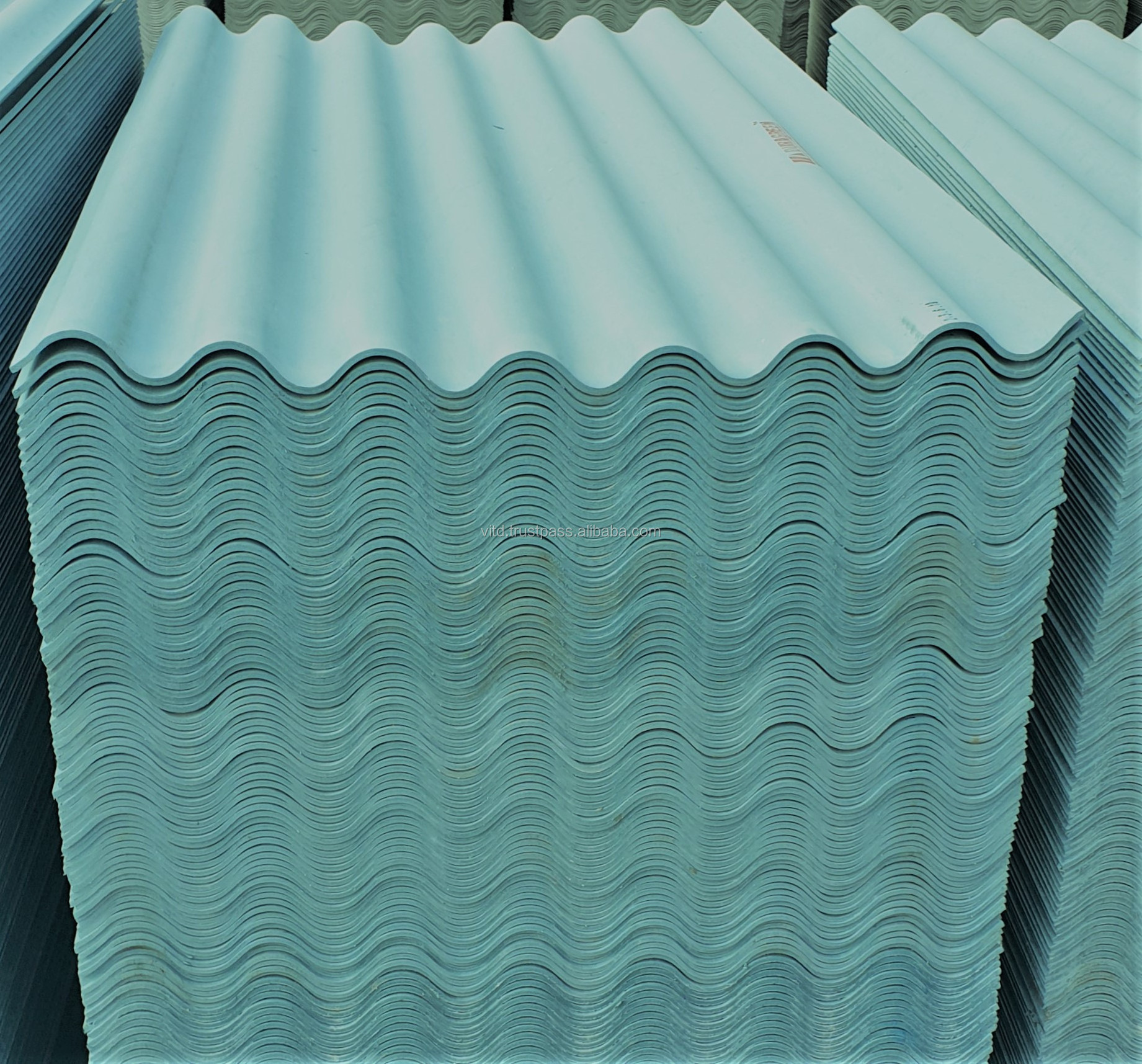 Roofing sheets non asbestos made in Vietnam fiber cement 5.5 corrugations