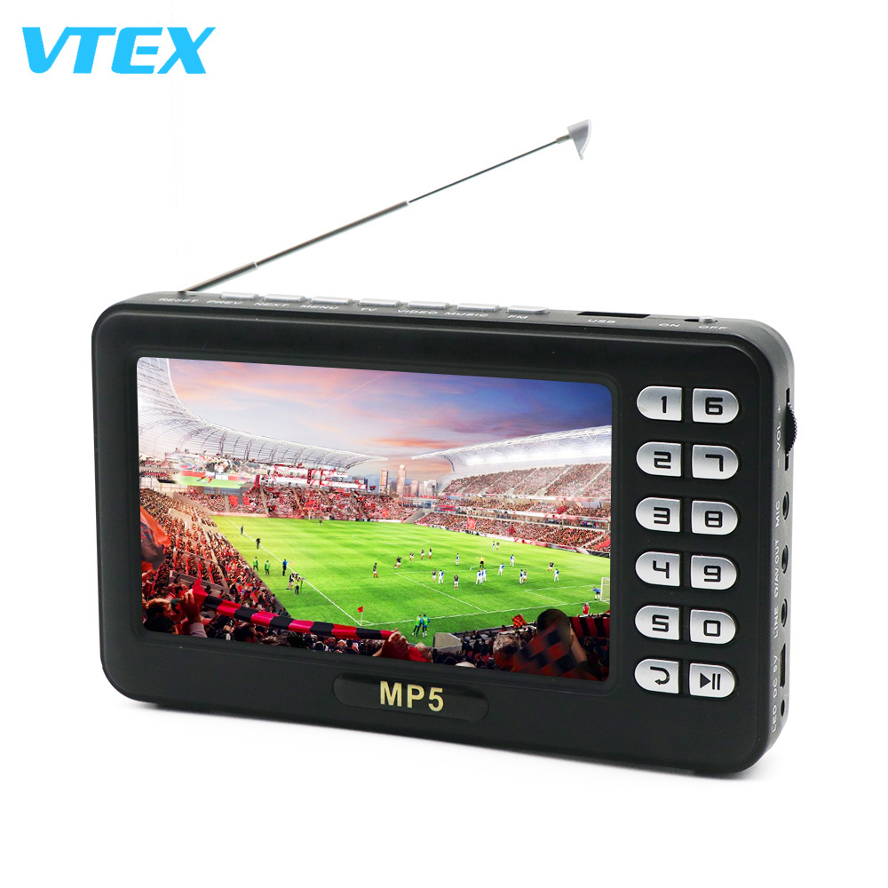 4.3 Inch Radio Car Use Football Game New Promotional Price Mini Pocket Tv Portable 12V Dvb T2 Isdb-T Mini Pocket Tv