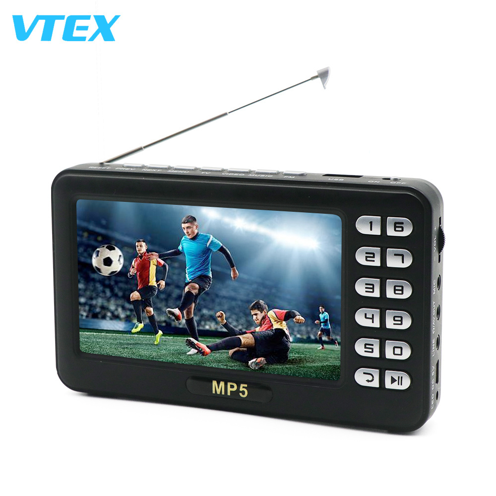 4.3 Inch Radio Car Use Football Game New Promotional Price Mini Pocket Tv Portable 12V Dvb T2 Isdb-T Mini Pocket Tv