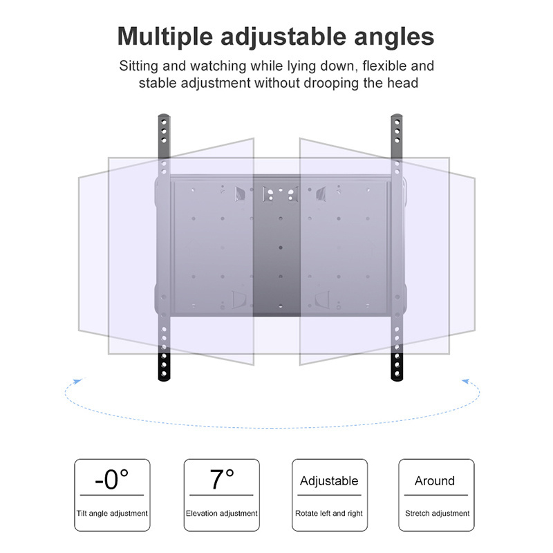 Adjustable Remote Control Retractable Motorized Lift Flip Down Pitched Roof Ceiling Folding Electric Tv Wall Bracket Mount