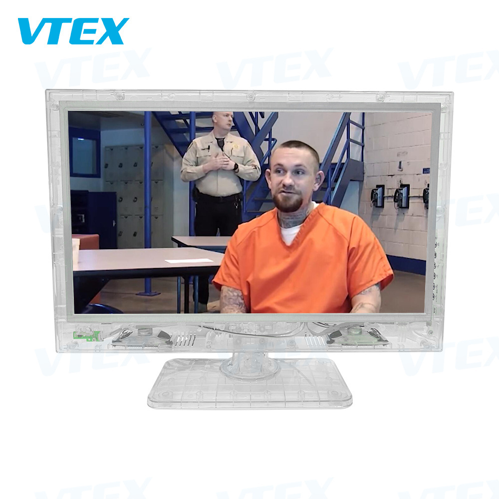 Wholesale OEM Acceptable 19 Clear Lcd Led TV Prison Jail Corrections Products HD Transparent Prison TV