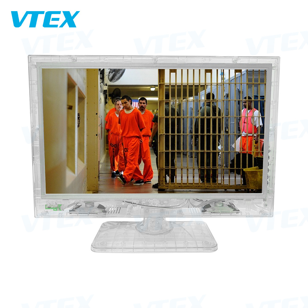 Wholesale OEM Acceptable 19 Clear Lcd Led TV Prison Jail Corrections Products HD Transparent Prison TV