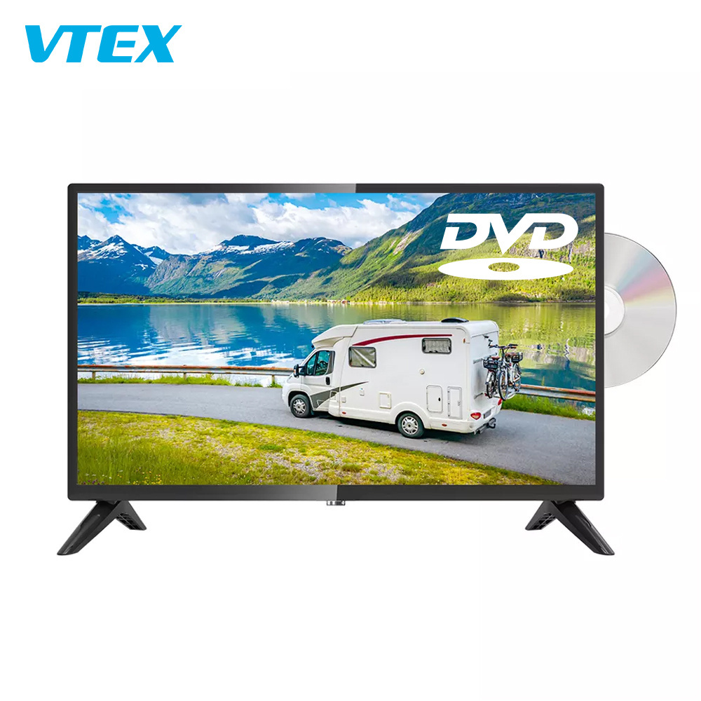 VTEX 22 24 Inch Smart LED TV Android DVD Player Camping Television DC 12V Solar Power TV