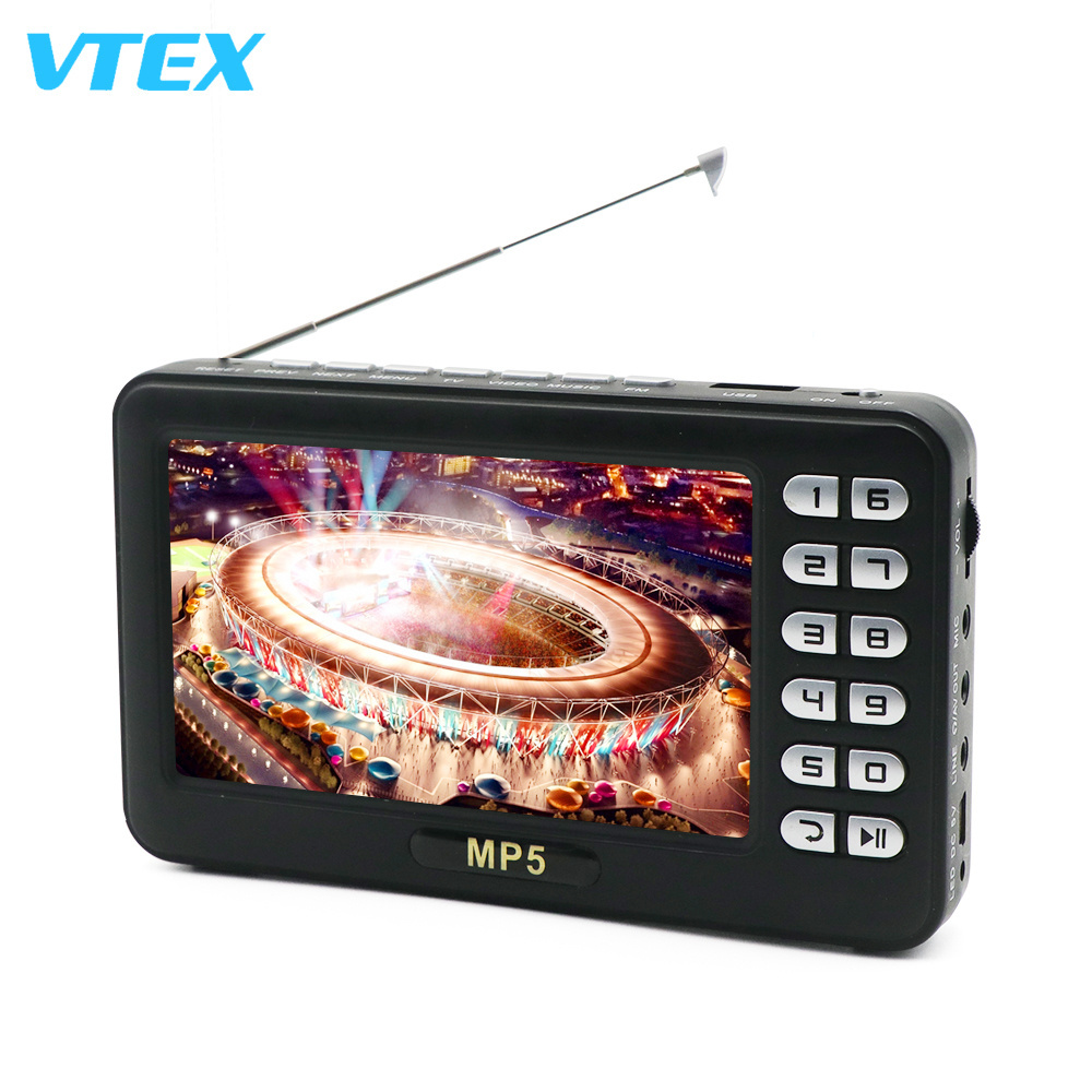 4.3 Inch Radio Car Use Football Game New Promotional Price Mini Pocket Tv Portable 12V Dvb T2 Isdb-T Mini Pocket Tv