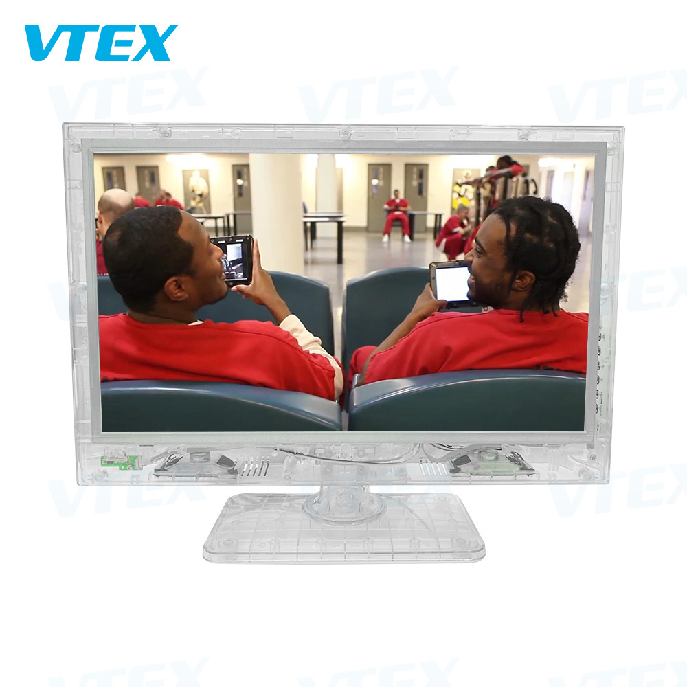 Wholesale OEM Acceptable 19 Clear Lcd Led TV Prison Jail Corrections Products HD Transparent Prison TV