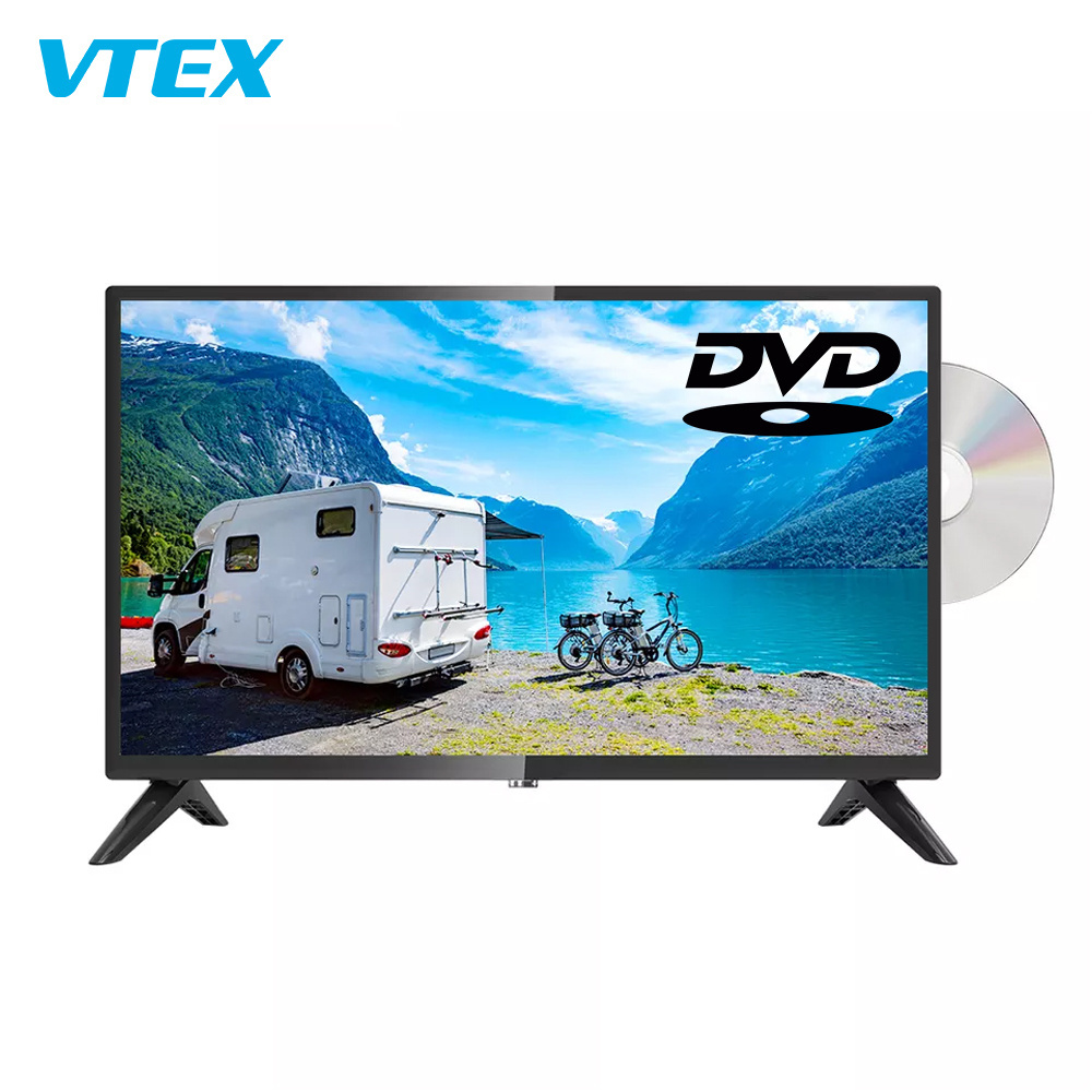 VTEX 22 24 Inch Smart LED TV Android DVD Player Camping Television DC 12V Solar Power TV