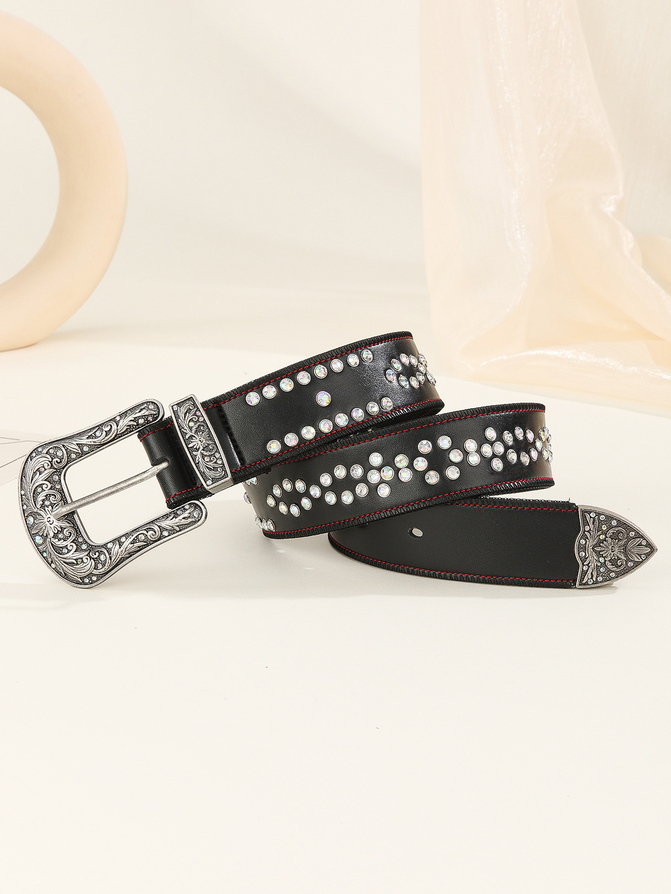 Manufacturer bb simon rhinestone belt for unisex western crystal ice diamond studded belt