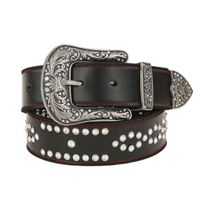 Manufacturer bb simon rhinestone belt for unisex western crystal ice diamond studded belt