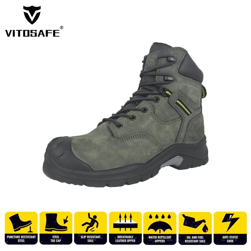 VITOSAFE Brand Anti-static Waterproof Security Industrial Steel Toe Work Boots Safety Shoes S3