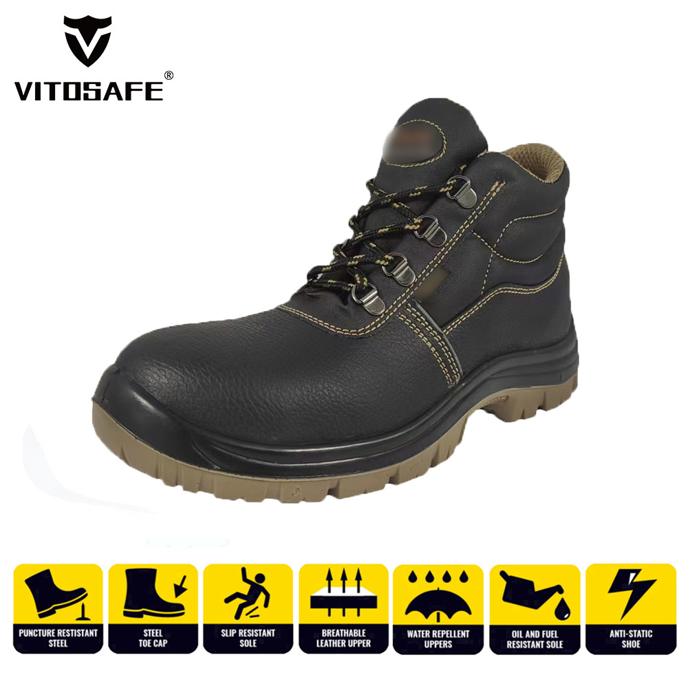 VITOSAFE OEM Breathable Steel Toe Safety Shoes S3 for Women Men Botas de Seguridad Industrial