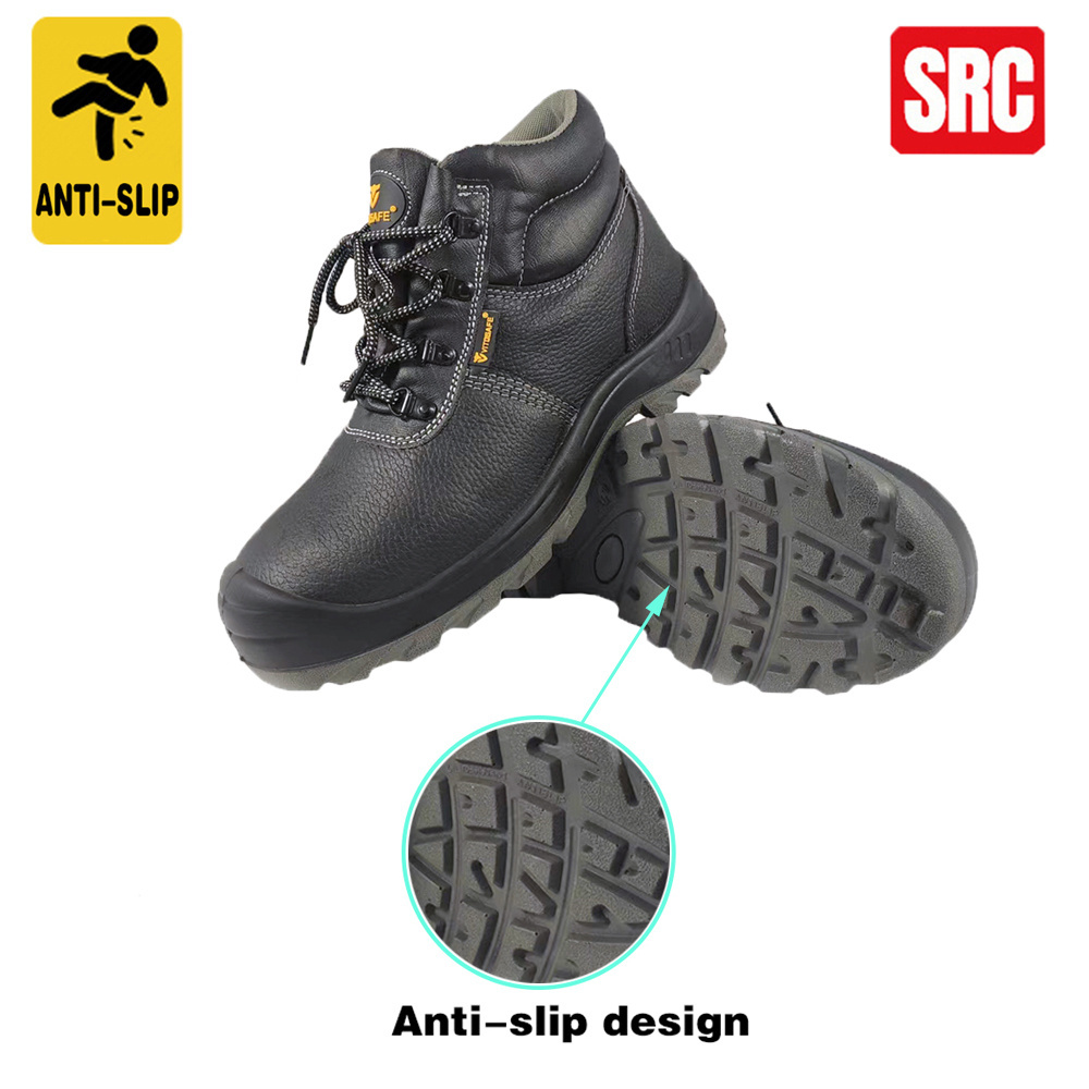 VITOSAFE Cheap Price High Quality Anti-slip Steel Toe Work Safety Shoes Boots For Men