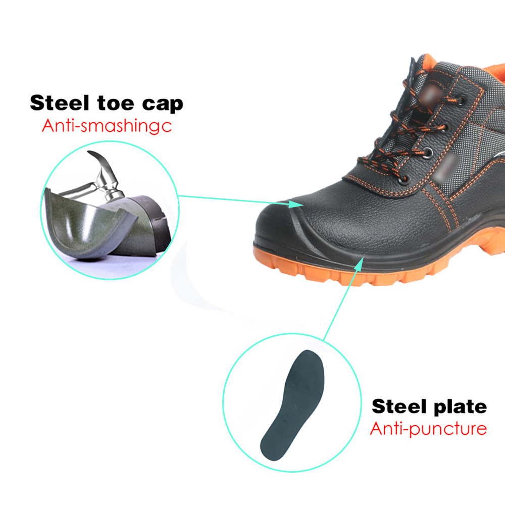 Wholesale Hot Selling Good Price Custom Work Steel Toe Boots Safety Shoes for Men Women