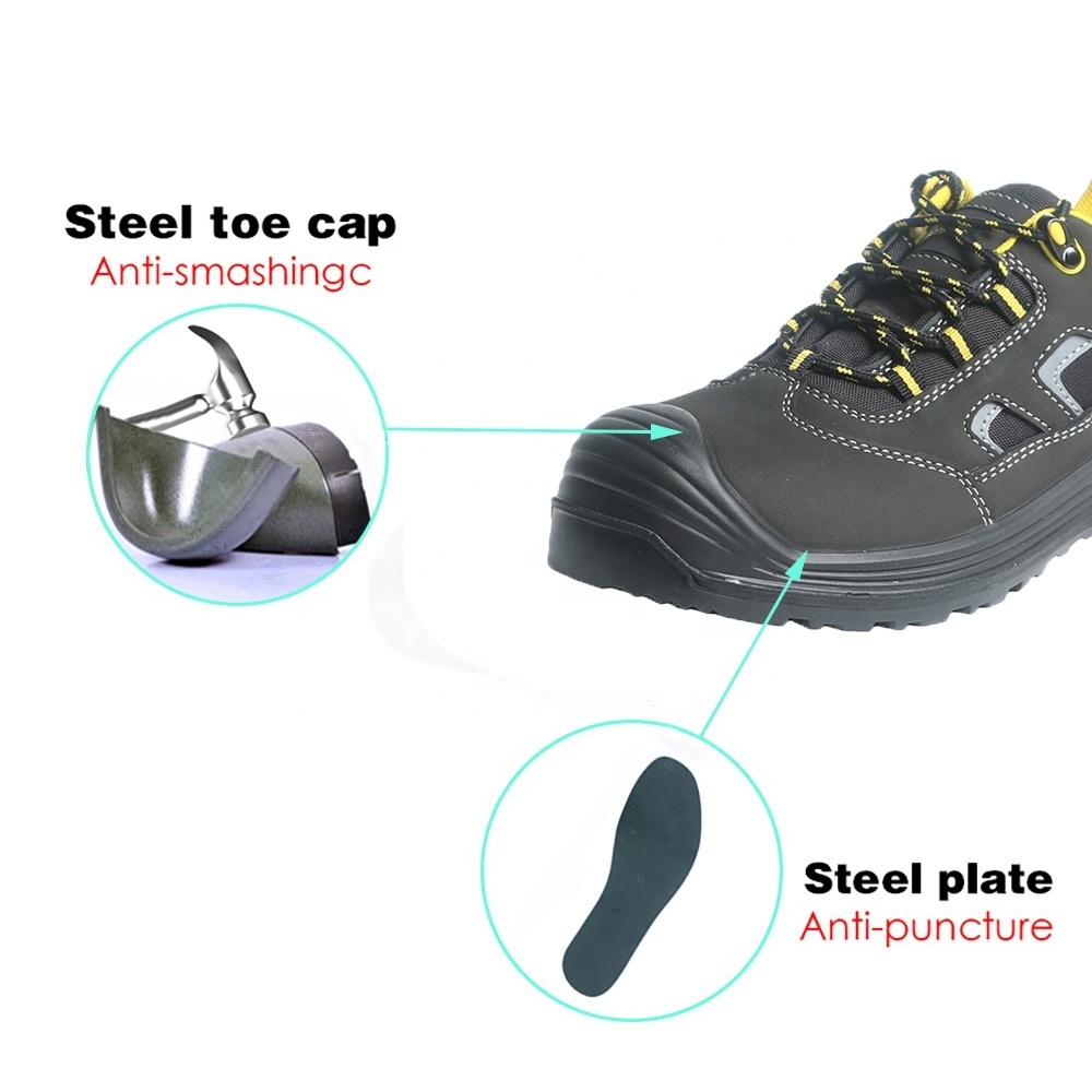 VITOSAFE Lightweight Sport Labor Footwear Steel Toe Work Safety Shoes for Men Zapatos de Seguridad