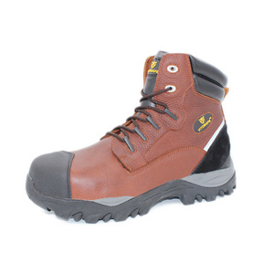 Genuine leather men work cleanroom slip construction insulated composite toe waterproof safety boots