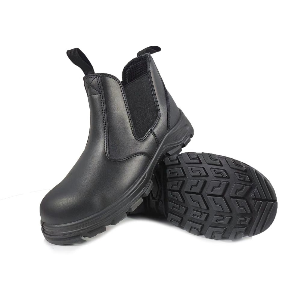 VITOSAFE High Quality Slip-on Genuine Leather Steel Toe Chelsea Men Women Safety Shoes Work Boots