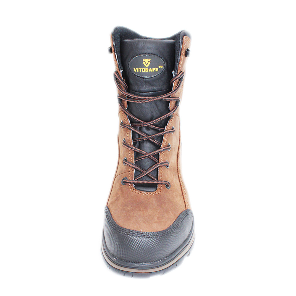 Jungle Leather Training Robust Steel-toe Men Safety Shoes Boots Tactical Sport Trekking Combat Desert Suede Pu Rubber