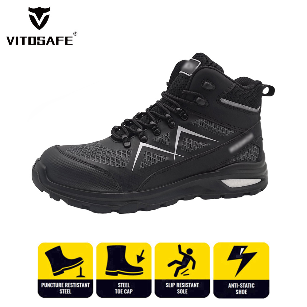 Lightweight Anti-slip Construction Shoe for Men Steel Toe Footwear Sneaker Safeti Boots