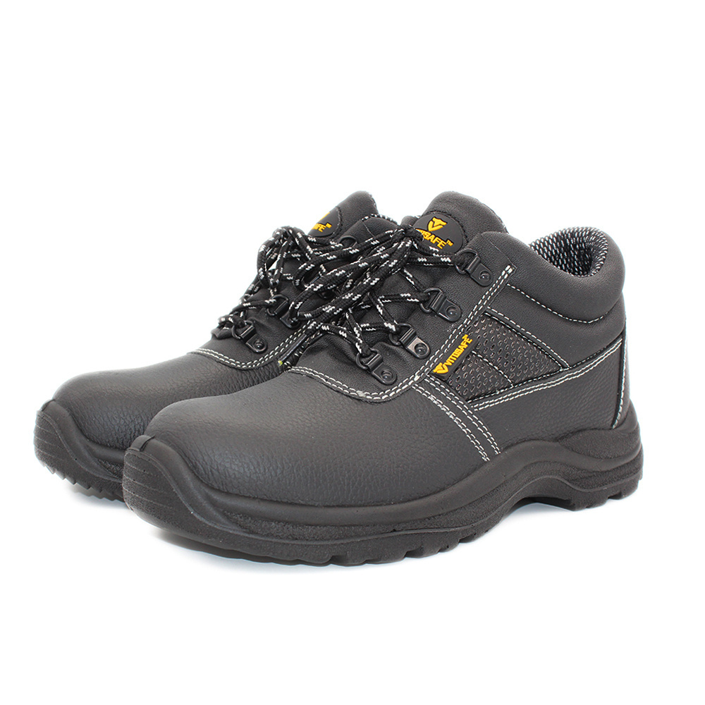 steel plate goodyear weltd rubber bottom working stylish industrial strong composite toe cap stocked plastic safety shoes