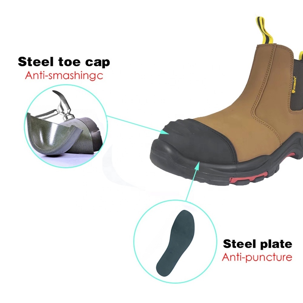 VITOSAFE Hot Selling Industrial Protective Fashion Rubber Women Safety Shoes/Boots with Steel Toe