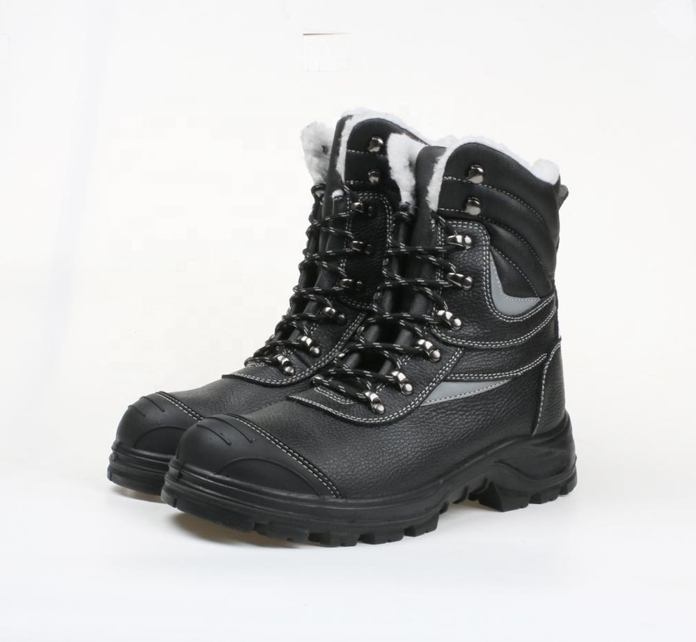 Woodland China made winter leather jungle trekking black combat shoes tactical training boots s3