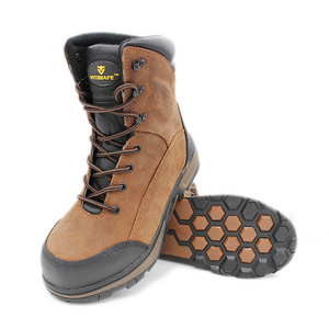 Jungle Leather Training Robust Steel-toe Men Safety Shoes Boots Tactical Sport Trekking Combat Desert Suede Pu Rubber